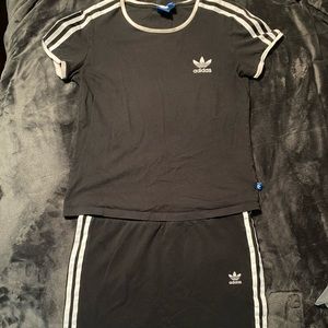 Adidas 2 piece skirt set